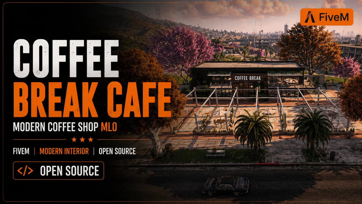 Coffee Break Cafe MLO FiveM | Modern Coffee Shop | Open Source
